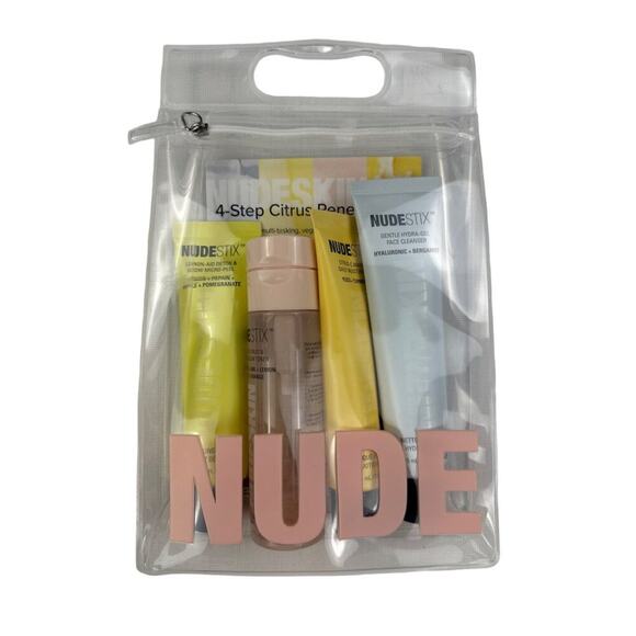 NudeStix - Skincare 4 Step Citrus Renew Set for Gentle Skin - Picture 1 of 2